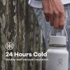 image:imageHydro Flask Water Bottle  Insulated Stainless Steel  Wide Straw Lid Non Spill Leakproof in 24 Oz Forest Green ArcCascade
