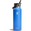 image:imageHydro Flask Water Bottle  Insulated Stainless Steel  Wide Straw Lid Non Spill Leakproof in 24 Oz Forest Green ArcCascade