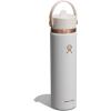 image:imageHydro Flask Water Bottle  Insulated Stainless Steel  Wide Straw Lid Non Spill Leakproof in 24 Oz Forest Green ArcChalk White Arc