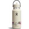 image:imageHydro Flask Water Bottle  Insulated Stainless Steel  Wide Straw Lid Non Spill Leakproof in 24 Oz Forest Green ArcGLITCH WHITE