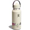 image:imageHydro Flask Water Bottle  Insulated Stainless Steel  Wide Straw Lid Non Spill Leakproof in 24 Oz Forest Green ArcGLITCH WHITE