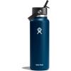 image:imageHydro Flask Water Bottle  Insulated Stainless Steel  Wide Straw Lid Non Spill Leakproof in 24 Oz Forest Green ArcIndigo