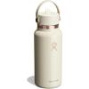 image:imageHydro Flask Water Bottle  Insulated Stainless Steel  Wide Straw Lid Non Spill Leakproof in 24 Oz Forest Green ArcLinen Rose Gold
