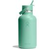 image:imageHydro Flask Water Bottle  Insulated Stainless Steel  Wide Straw Lid Non Spill Leakproof in 24 Oz Forest Green ArcMERMAID GREEN