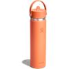image:imageHydro Flask Water Bottle  Insulated Stainless Steel  Wide Straw Lid Non Spill Leakproof in 24 Oz Forest Green ArcNectar