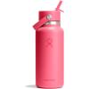 image:imageHydro Flask Water Bottle  Insulated Stainless Steel  Wide Straw Lid Non Spill Leakproof in 24 Oz Forest Green ArcPOPSTAR PINK