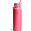 image:imageHydro Flask Water Bottle  Insulated Stainless Steel  Wide Straw Lid Non Spill Leakproof in 24 Oz Forest Green ArcPOPSTAR PINK