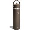 image:imageHydro Flask Water Bottle  Insulated Stainless Steel  Wide Straw Lid Non Spill Leakproof in 24 Oz Forest Green ArcSandpiper