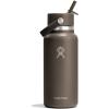 image:imageHydro Flask Water Bottle  Insulated Stainless Steel  Wide Straw Lid Non Spill Leakproof in 24 Oz Forest Green ArcSandpiper