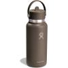 image:imageHydro Flask Water Bottle  Insulated Stainless Steel  Wide Straw Lid Non Spill Leakproof in 24 Oz Forest Green ArcSandpiper