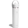 image:imageHydro Flask Water Bottle  Insulated Stainless Steel  Wide Straw Lid Non Spill Leakproof in 24 Oz Forest Green ArcTONAL WHITE