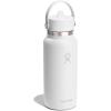 image:imageHydro Flask Water Bottle  Insulated Stainless Steel  Wide Straw Lid Non Spill Leakproof in 24 Oz Forest Green ArcTONAL WHITE