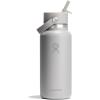 image:imageHydro Flask Water Bottle  Insulated Stainless Steel  Wide Straw Lid Non Spill Leakproof in 24 Oz Forest Green ArcTonal Birch