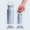 image:imageHydro Flask Micro Bottle  Insulated Mini Leak Proof Flask for Purse or Pocket in 67 Oz Chalk White ARCCAPRI BLUE