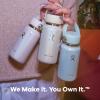 image:imageHydro Flask Micro Bottle  Insulated Mini Leak Proof Flask for Purse or Pocket in 67 Oz Chalk White ARCGLIMMER BLUE
