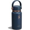 image:imageHydro Flask Micro Bottle  Insulated Mini Leak Proof Flask for Purse or Pocket in 67 Oz Chalk White ARCHARBOR BLUE ARC
