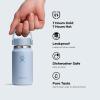 image:imageHydro Flask Micro Bottle  Insulated Mini Leak Proof Flask for Purse or Pocket in 67 Oz Chalk White ARCOAT