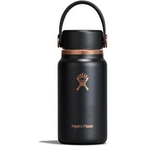 image:imageHydro Flask Micro Bottle  Insulated Mini Leak Proof Flask for Purse or Pocket in 67 Oz Chalk White ARCBLACK ARC