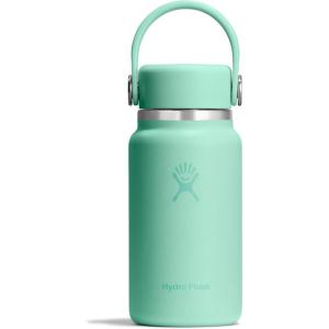 image:imageHydro Flask Micro Bottle  Insulated Mini Leak Proof Flask for Purse or Pocket in 67 Oz Chalk White ARCMERMAID GREEN