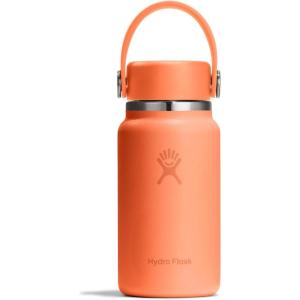 image:imageHydro Flask Micro Bottle  Insulated Mini Leak Proof Flask for Purse or Pocket in 67 Oz Chalk White ARCNECTAR ORANGE