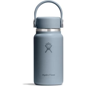 image:imageHydro Flask Micro Bottle  Insulated Mini Leak Proof Flask for Purse or Pocket in 67 Oz Chalk White ARCSHALE GRAY