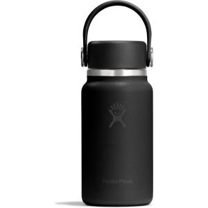image:imageHydro Flask Micro Bottle  Insulated Mini Leak Proof Flask for Purse or Pocket in 67 Oz Chalk White ARCTONAL BLACK