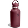 image:imageHydro Flask Water Bottle  Insulated Stainless Steel  Wide Mouth Flex Straw Lid Non Spill Leakproof and Refillable in 32 Oz Deep TealBurgundy