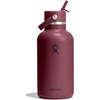 image:imageHydro Flask Water Bottle  Insulated Stainless Steel  Wide Mouth Flex Straw Lid Non Spill Leakproof and Refillable in 32 Oz Deep TealBurgundy