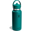 image:imageHydro Flask Water Bottle  Insulated Stainless Steel  Wide Mouth Flex Straw Lid Non Spill Leakproof and Refillable in 32 Oz Deep TealDEEP TEAL