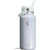 image:imageHydro Flask Water Bottle  Insulated Stainless Steel  Wide Mouth Flex Straw Lid Non Spill Leakproof and Refillable in 32 Oz Deep TealGLIMMER BLUE