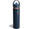 image:imageHydro Flask Water Bottle  Insulated Stainless Steel  Wide Mouth Flex Straw Lid Non Spill Leakproof and Refillable in 32 Oz Deep TealHARBOR BLUE ARC