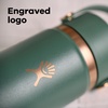 image:imageHydro Flask Water Bottle  Insulated Stainless Steel  Wide Mouth Flex Straw Lid Non Spill Leakproof and Refillable in 32 Oz Deep TealHARBOR BLUE ARC
