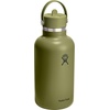 image:imageHydro Flask Water Bottle  Insulated Stainless Steel  Wide Mouth Flex Straw Lid Non Spill Leakproof and Refillable in 32 Oz Deep TealPALMER GREEN