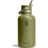 image:imageHydro Flask Water Bottle  Insulated Stainless Steel  Wide Mouth Flex Straw Lid Non Spill Leakproof and Refillable in 32 Oz Deep TealPALMER GREEN