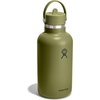 image:imageHydro Flask Water Bottle  Insulated Stainless Steel  Wide Mouth Flex Straw Lid Non Spill Leakproof and Refillable in 32 Oz Deep TealPALMER GREEN