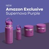 image:imageHydro Flask Water Bottle  Insulated Stainless Steel  Wide Mouth Flex Straw Lid Non Spill Leakproof and Refillable in 32 Oz Deep TealSUPERNOVA PURPLE