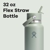 image:imageHydro Flask Water Bottle  Insulated Stainless Steel  Wide Mouth Flex Straw Lid Non Spill Leakproof and Refillable in 32 Oz Deep TealTONAL AGAVE