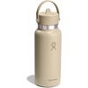 image:imageHydro Flask Water Bottle  Insulated Stainless Steel  Wide Mouth Flex Straw Lid Non Spill Leakproof and Refillable in 32 Oz Deep TealTONAL OAT