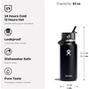 image:imageHydro Flask Water Bottle  Insulated Stainless Steel  Wide Mouth Flex Straw Lid Non Spill Leakproof and Refillable in 32 Oz Deep TealTONAL TRILLIUM