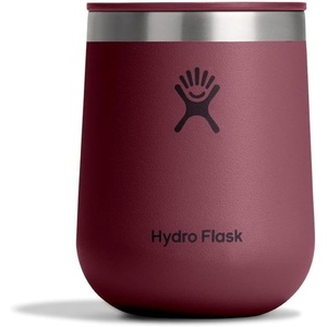 image:imageHydro Flask 10 Oz Wine Glass  Ceramic Stemless Wine Tumbler  Unbreakable with Lid in Burgundy